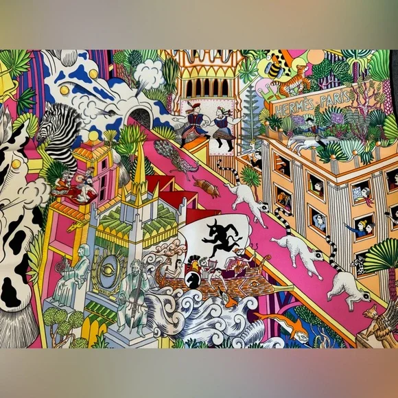 Hermes Animapolis Scarf - Picture 10 of 14